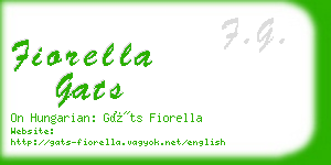 fiorella gats business card